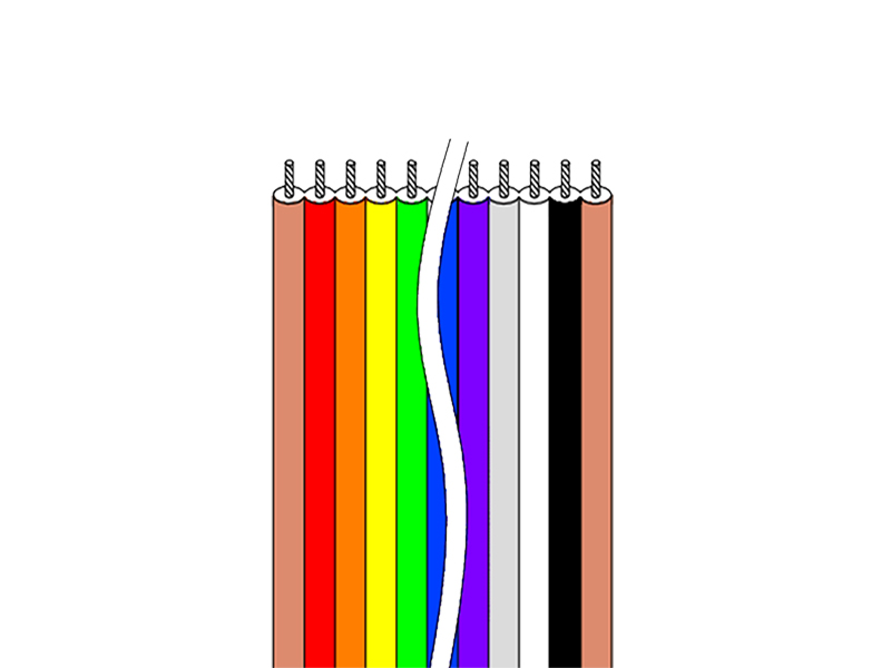 UL Rainbow Flat Ribbon Cable Series UL Rainbow Flat Ribbon Cable Series