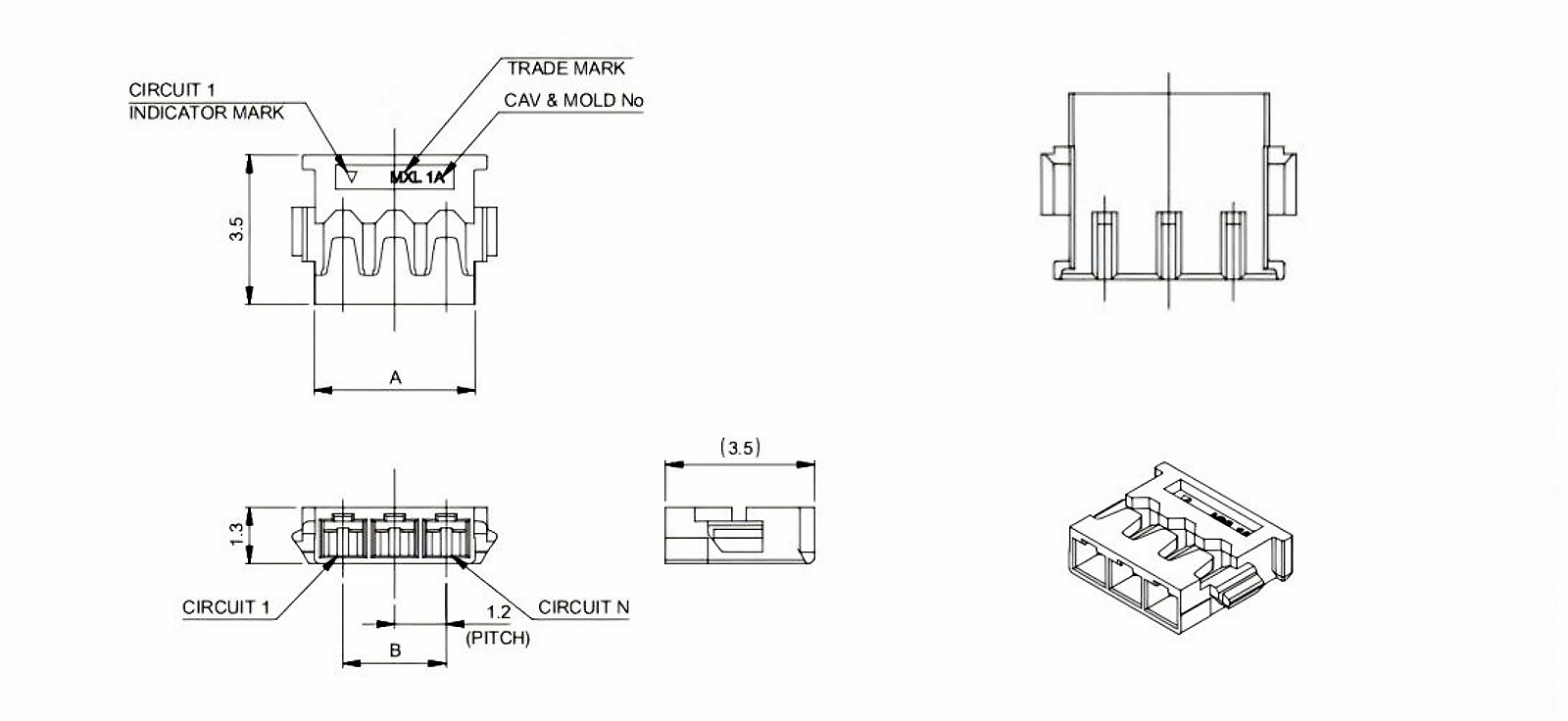Micro-Fit 3.0 Cable Assembly for Molex 78172-0003 Micro-Fit 3.0 Cable Assembly for Molex 78172-0003