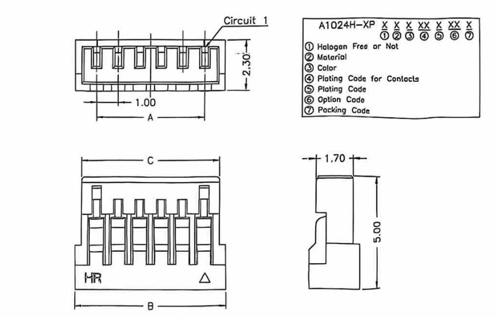 1.0mm Pitch Wire-to-Board Cable for OLED Display A1024 1.0mm Pitch Wire-to-Board Cable for OLED Display A1024