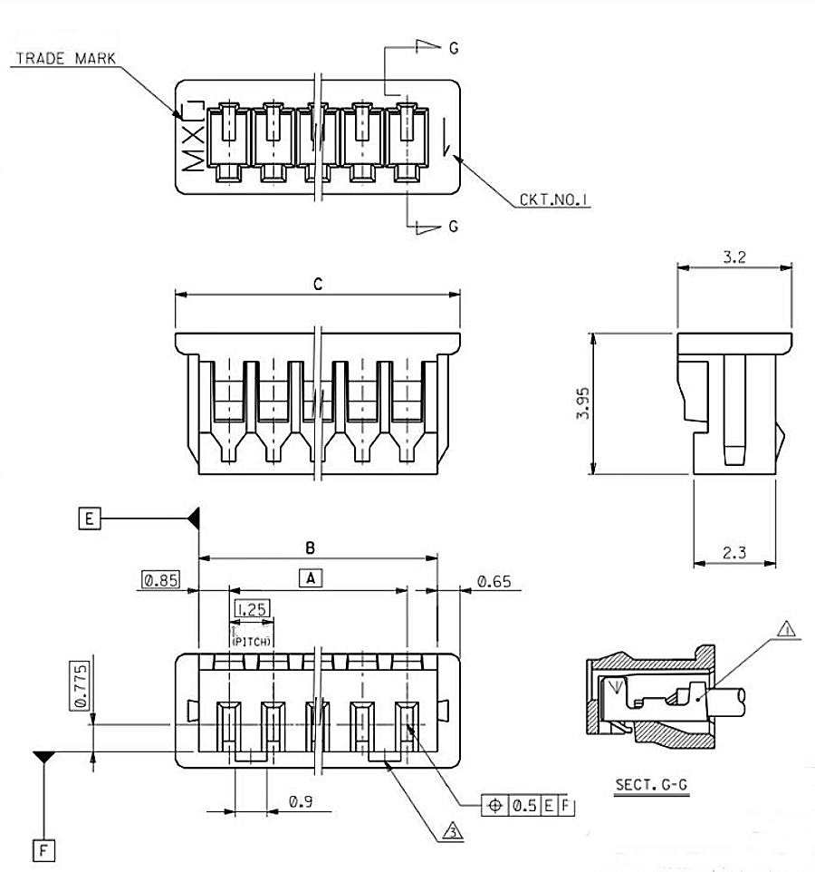 1.25mm Pitch Micro Connector Cable Molex 51021 Series 1.25mm Pitch Micro Connector Cable Molex 51021 Series