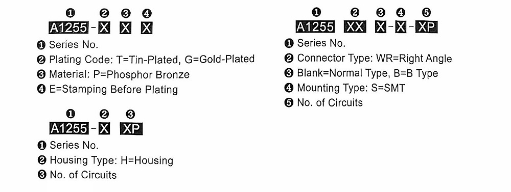 1.25mm Pitch Micro Crimp Contact JST GH Equivalent A1255 1.25mm Pitch Micro Crimp Contact JST GH Equivalent A1255