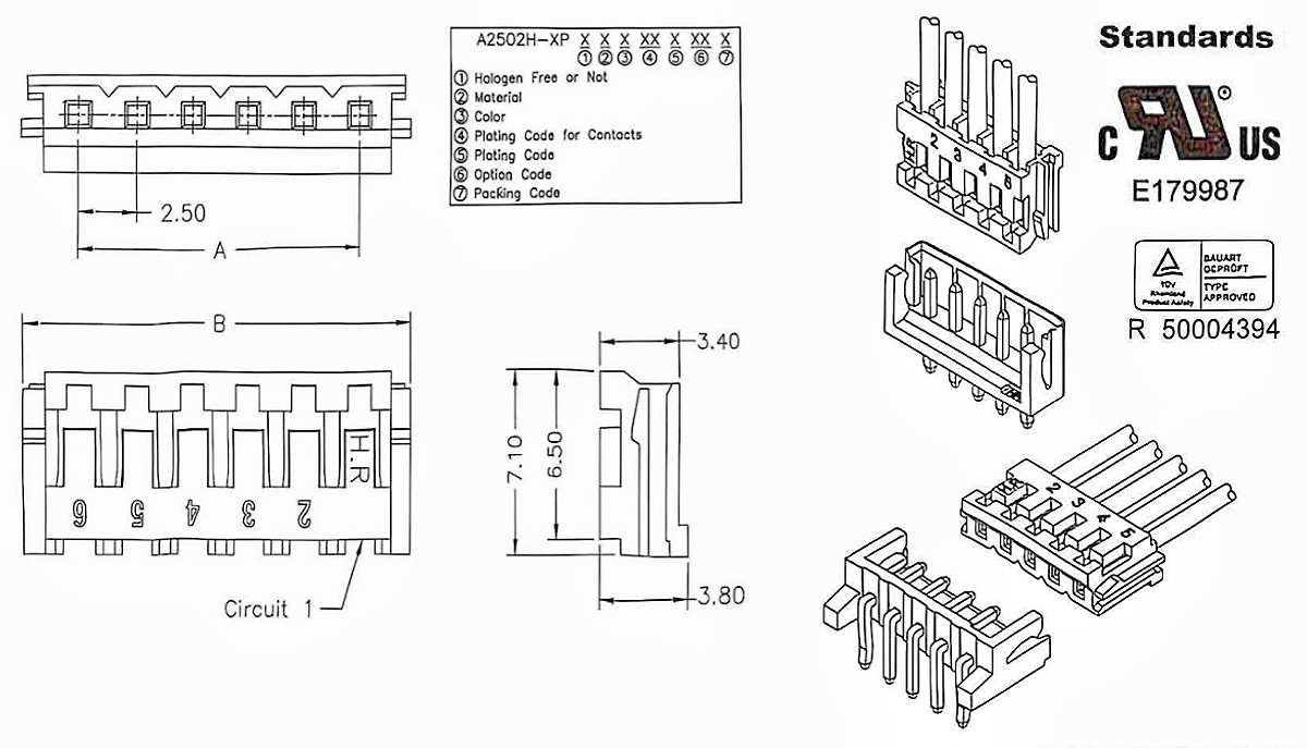 Molex 5264 Replacement Signal Cable 2.5mm Pitch A2502 Molex 5264 Replacement Signal Cable 2.5mm Pitch A2502
