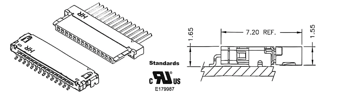 Micro Coaxial LVDS Cable Assembly for LCD Display A1007 Micro Coaxial LVDS Cable Assembly for LCD Display A1007