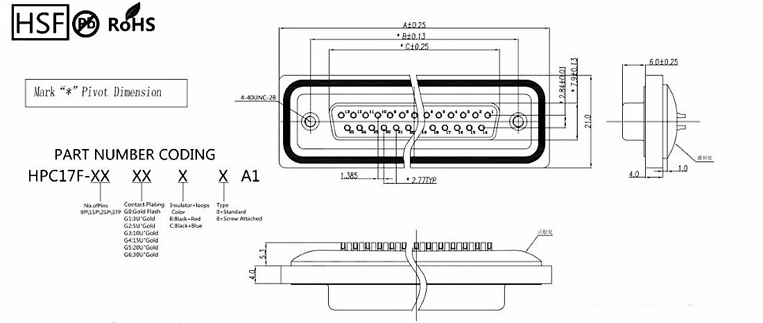 Custom DB9 Serial Cable with Gold-Plated Connectors